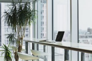 Modern office environment using business Wi-Fi